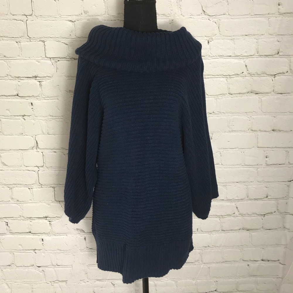 Chaps Oversized Collar Sweater